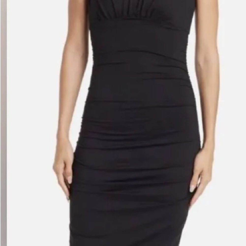 Susana Monaco Black One Shoulder Dress